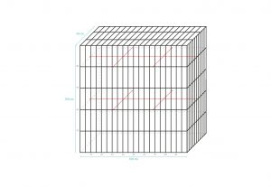 Gabion TIP 3 100x50x100 cm ø žice 5.8 mm