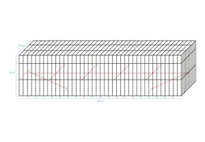 Gabion TIP 9 200x50x50 cm ø žice 5.8 mm
