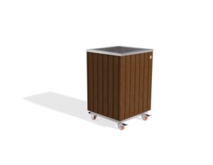 ŽARDINJERA OD INOXA S DRVOM 299