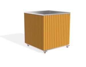 ŽARDINJERA OD INOXA S DRVOM 300